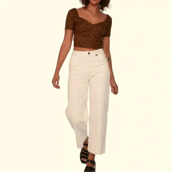 RVCA abstract print No Matters Top Sz Large - Picture 1 of 12